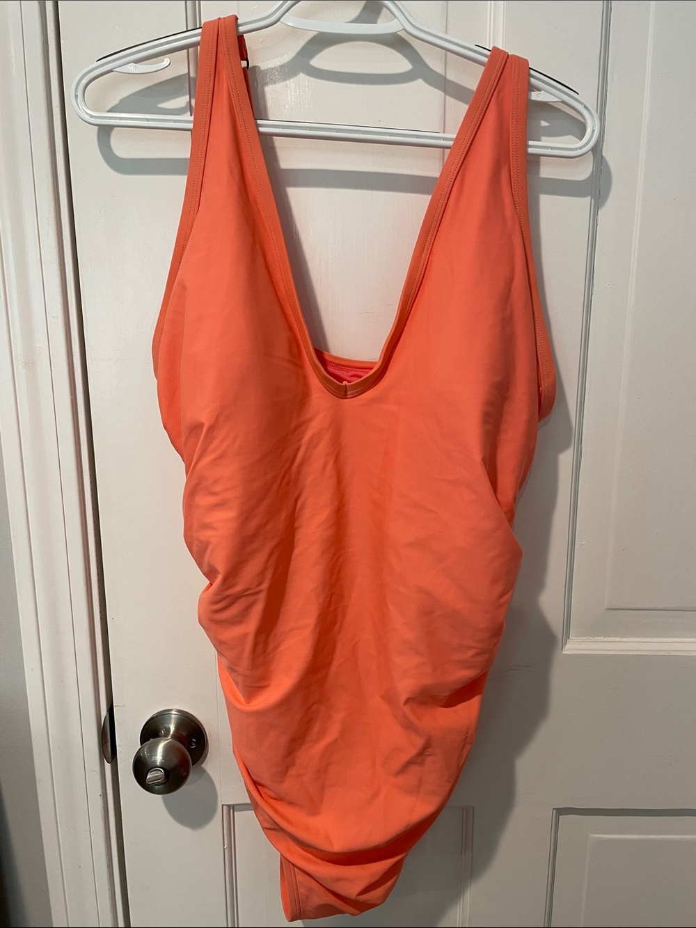 Kona Sol Coral Orange One-Piece Swimsuit